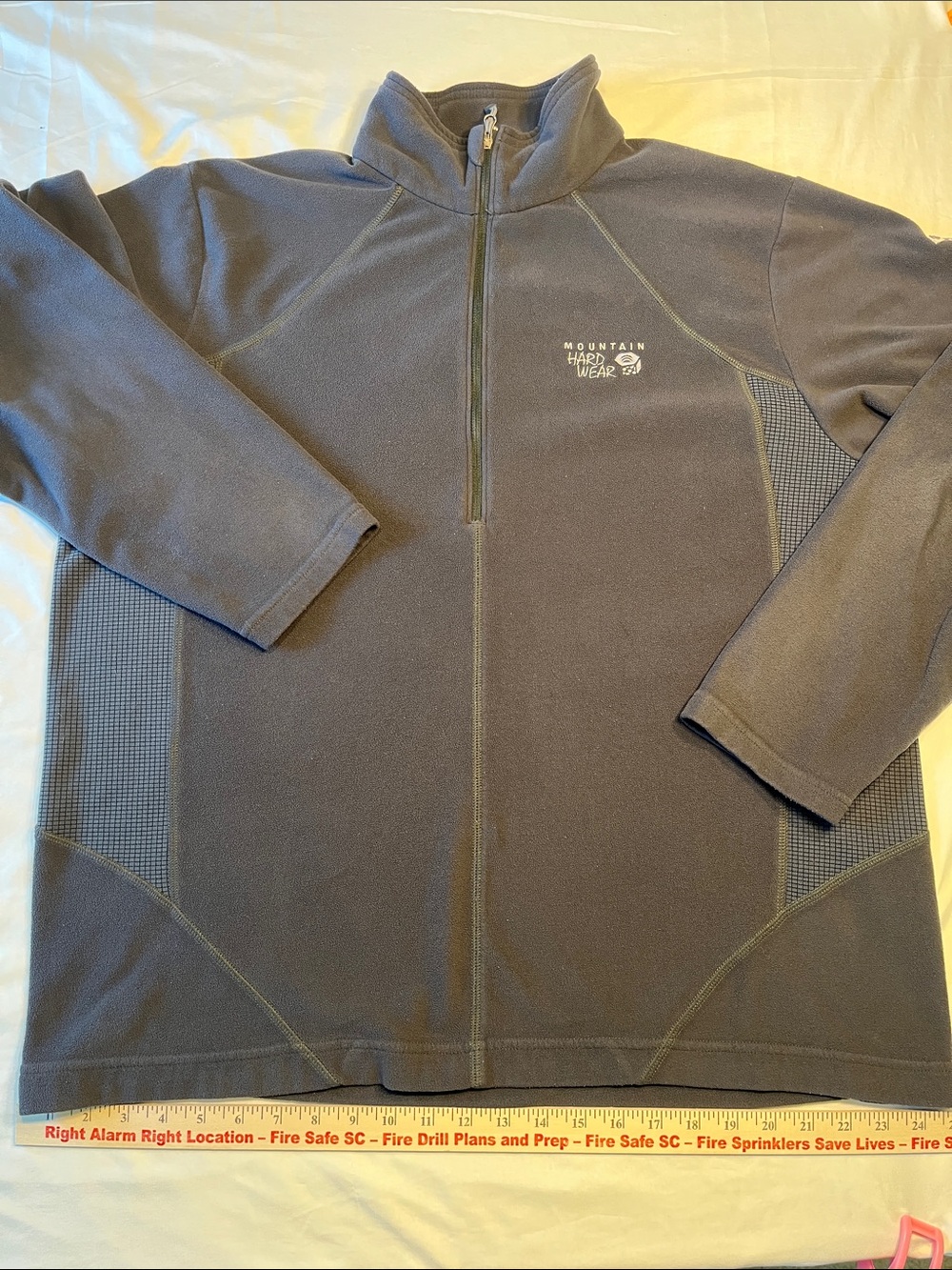 Mountain Hardwear Quarter Zip Fleece Pullover Long Sleeve Outdoor Hiking Men XL